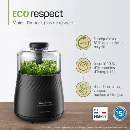 Moulinex La Moulinette Eco Respect DP710810 Hachoir - 800W - 4 fonctions