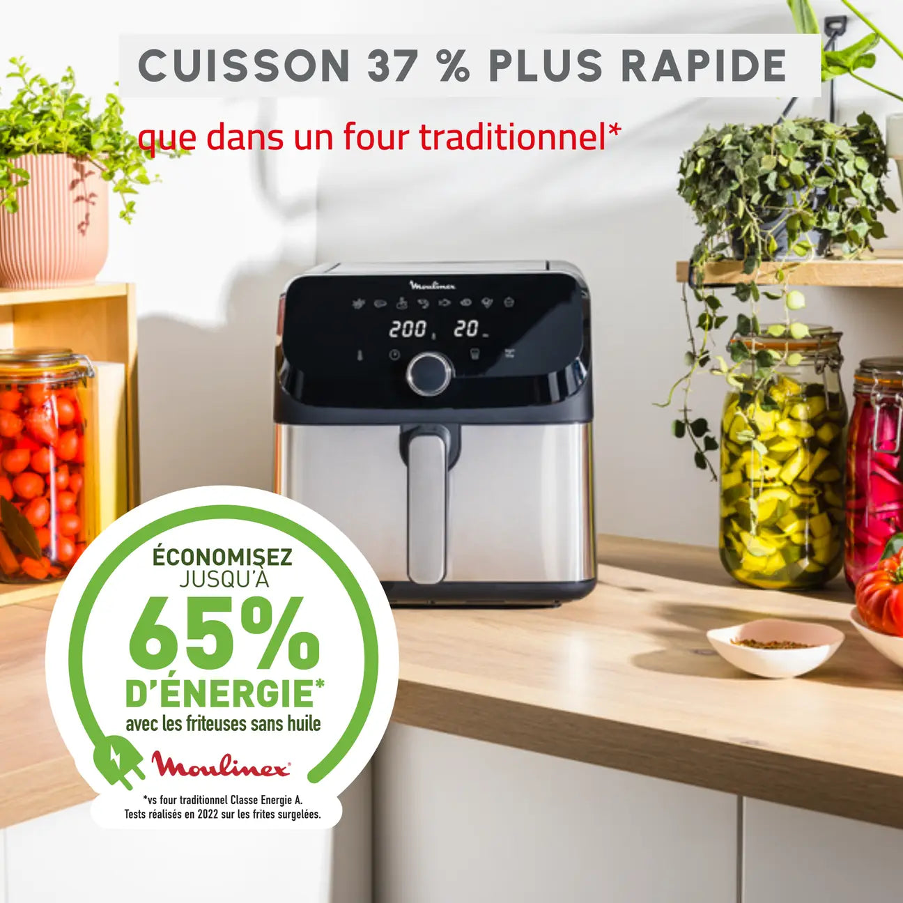 Moulinex Easy Fry Mega – La friteuse sans huile XXL pour des repas sains et savoureux