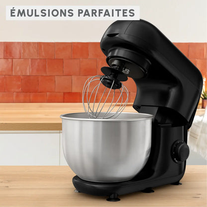 Moulinex Robot pâtissier avec hachoir à viande Bake Essential, bol 4.8 L, kit de pâtisserie, 800 W