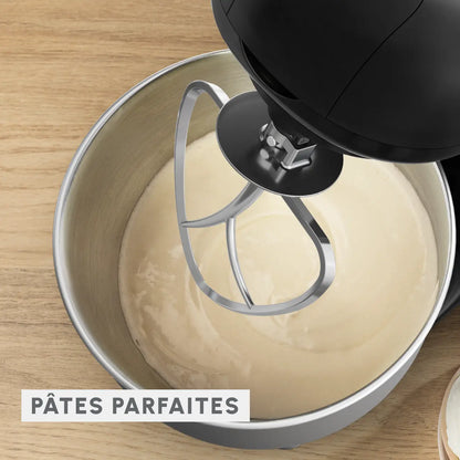 Moulinex Robot pâtissier avec hachoir à viande Bake Essential, bol 4.8 L, kit de pâtisserie, 800 W