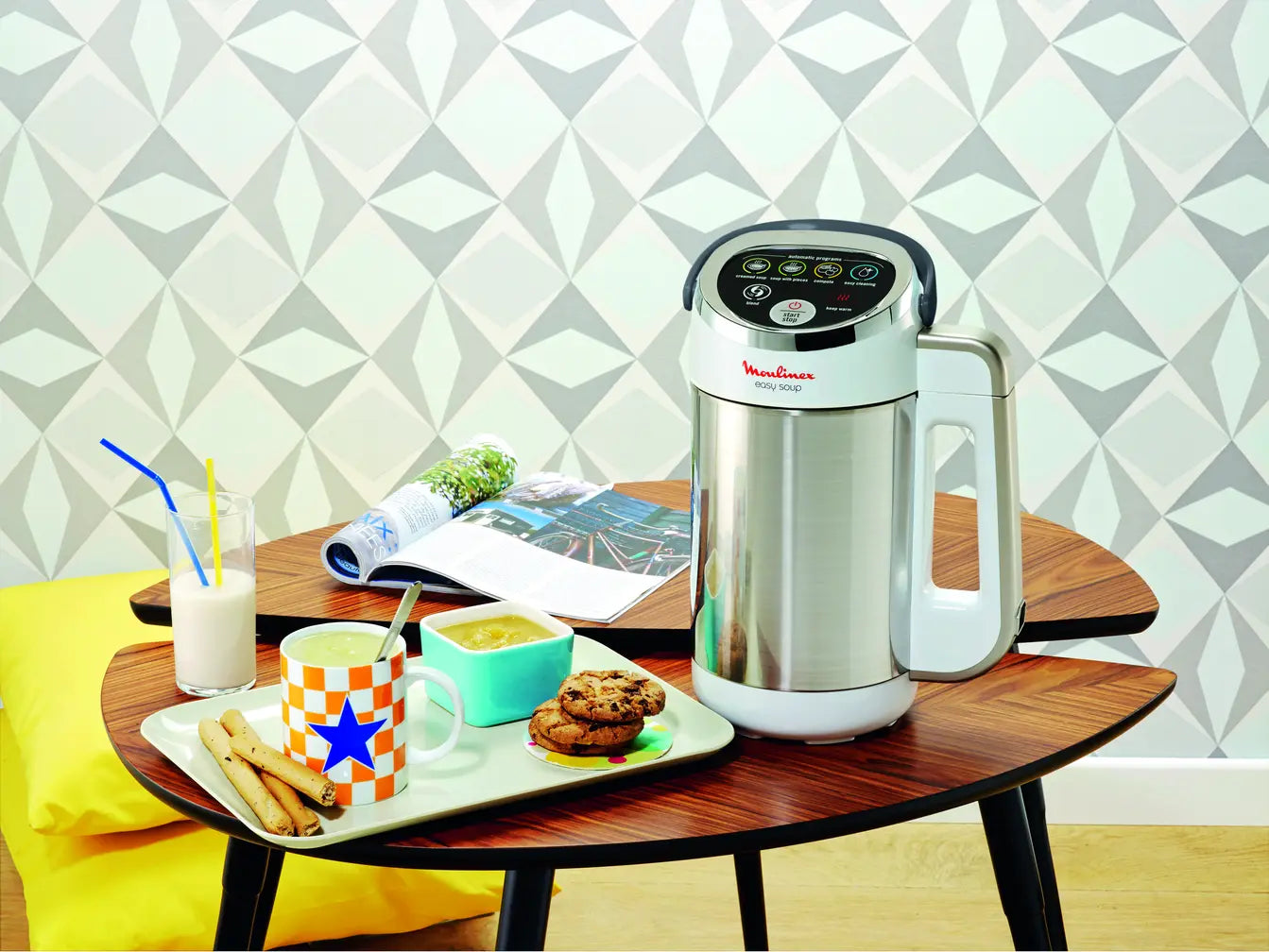 Moulinex Easy Soup bol chauffant et couvercle