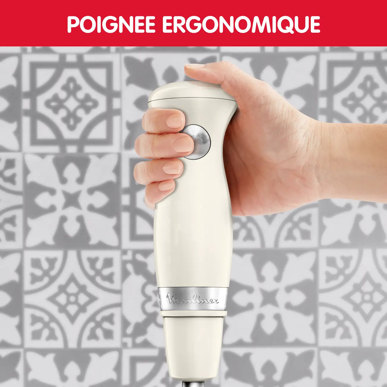 moulinex PIED MIXEUR SOLEIL 450 W IVOIRE