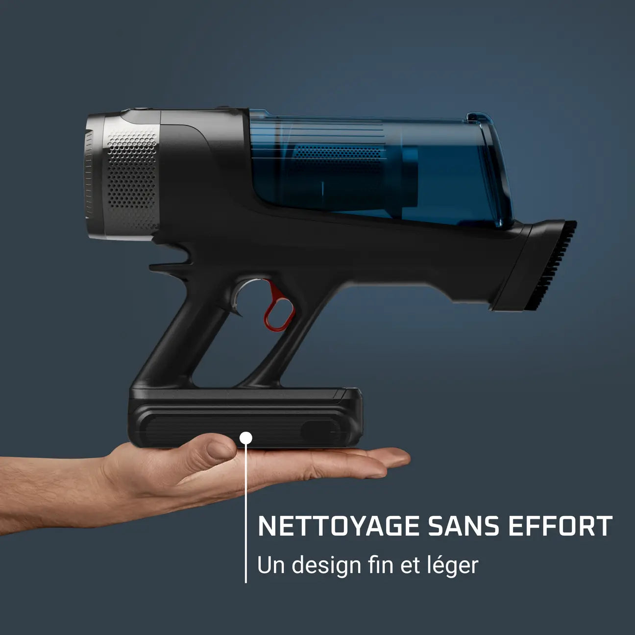 Rowenta X-Force Flex 13.60, Aspirateur balai laveur sans fil, 150 AW, 60 min, Animaux, Aqua