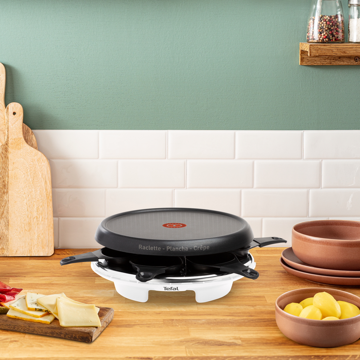Tefal Raclette – L’Appareil 3-en-1 pour des Repas Créatifs et Conviviaux