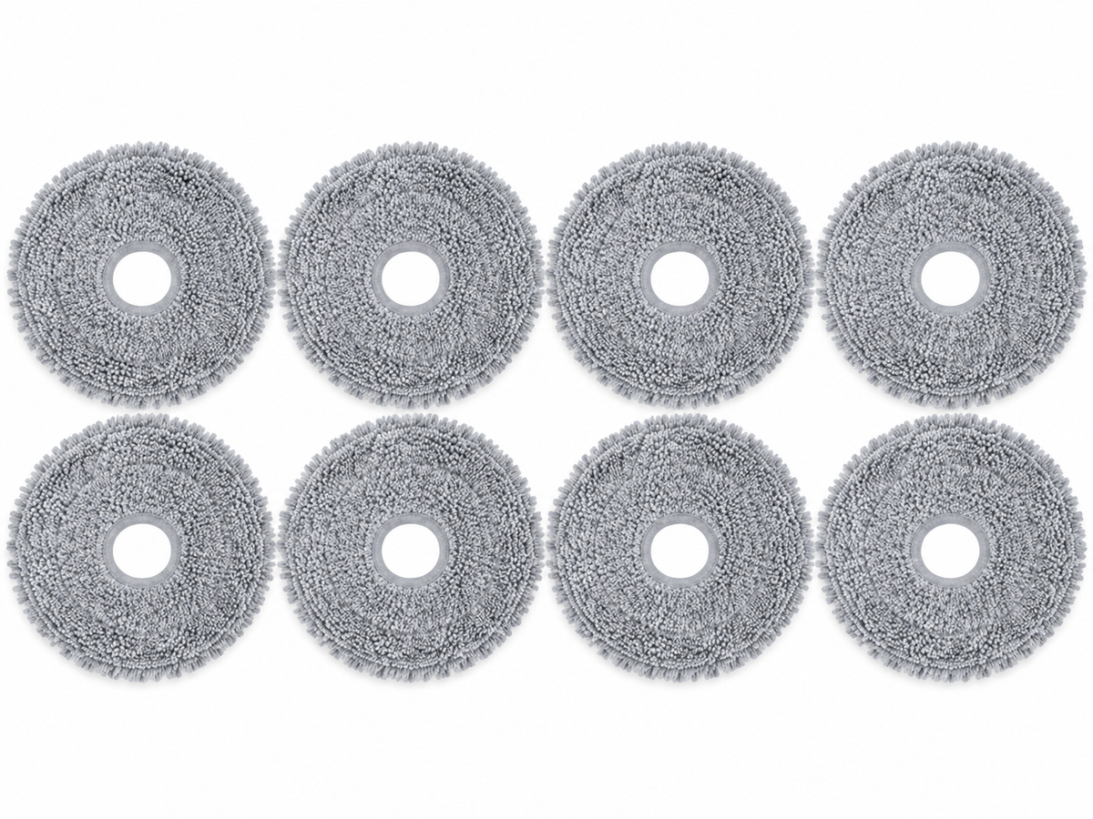 8 serpillières rondes en microfibre grise d'origine pour Dreame X50 Ultra Complete – Algérie
