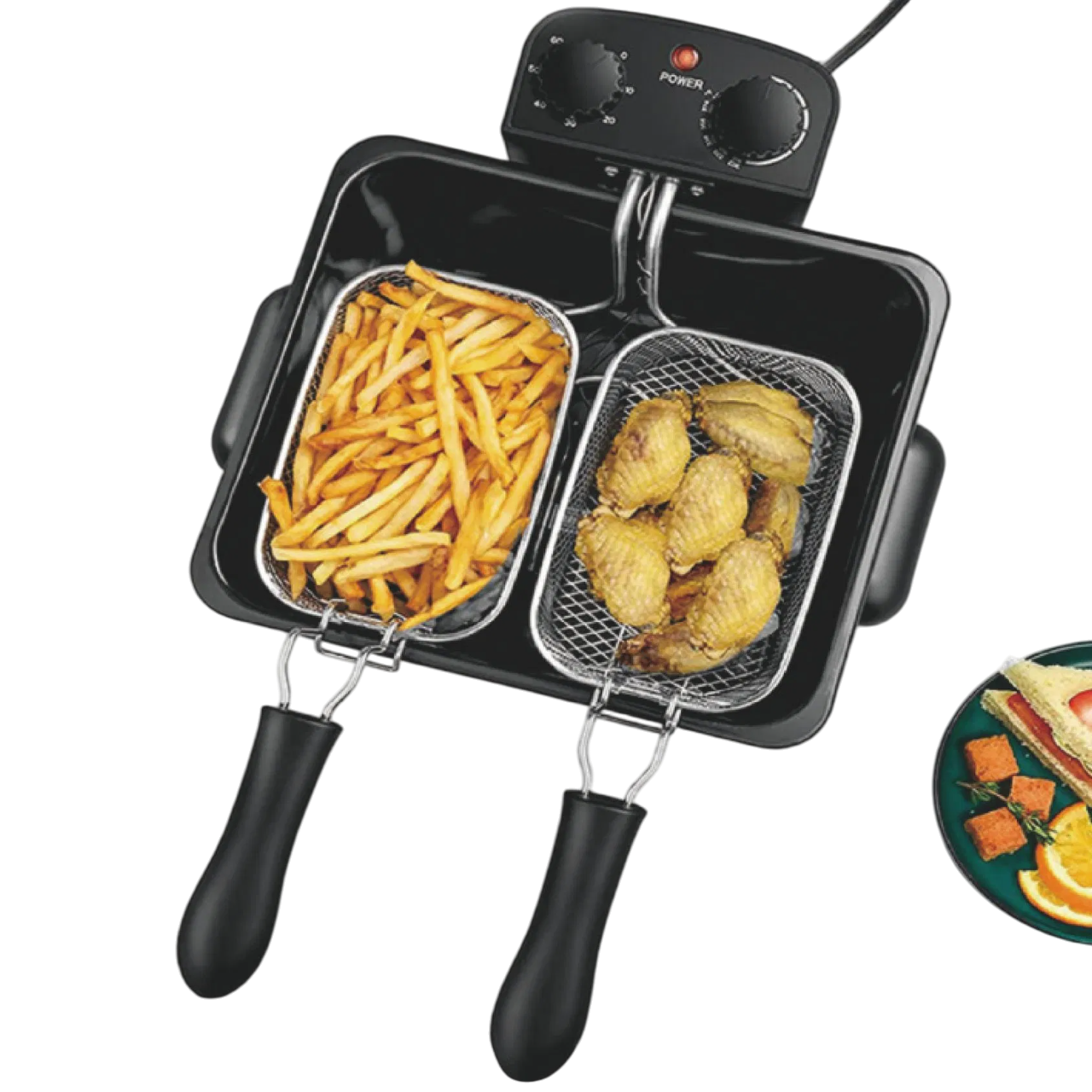 COSYLIFE Friteuse 4.5L 2000W avec Thermostat Réglable