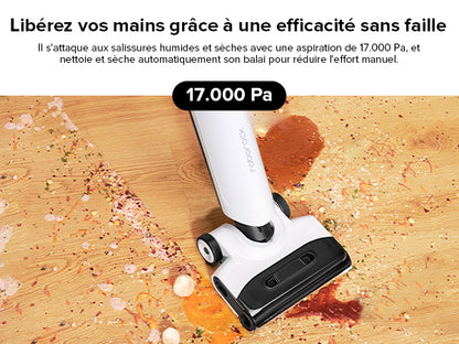 Roborock Flexi Lite – L’Aspirateur Balai Intelligent pour Nettoyage Humide et Sec