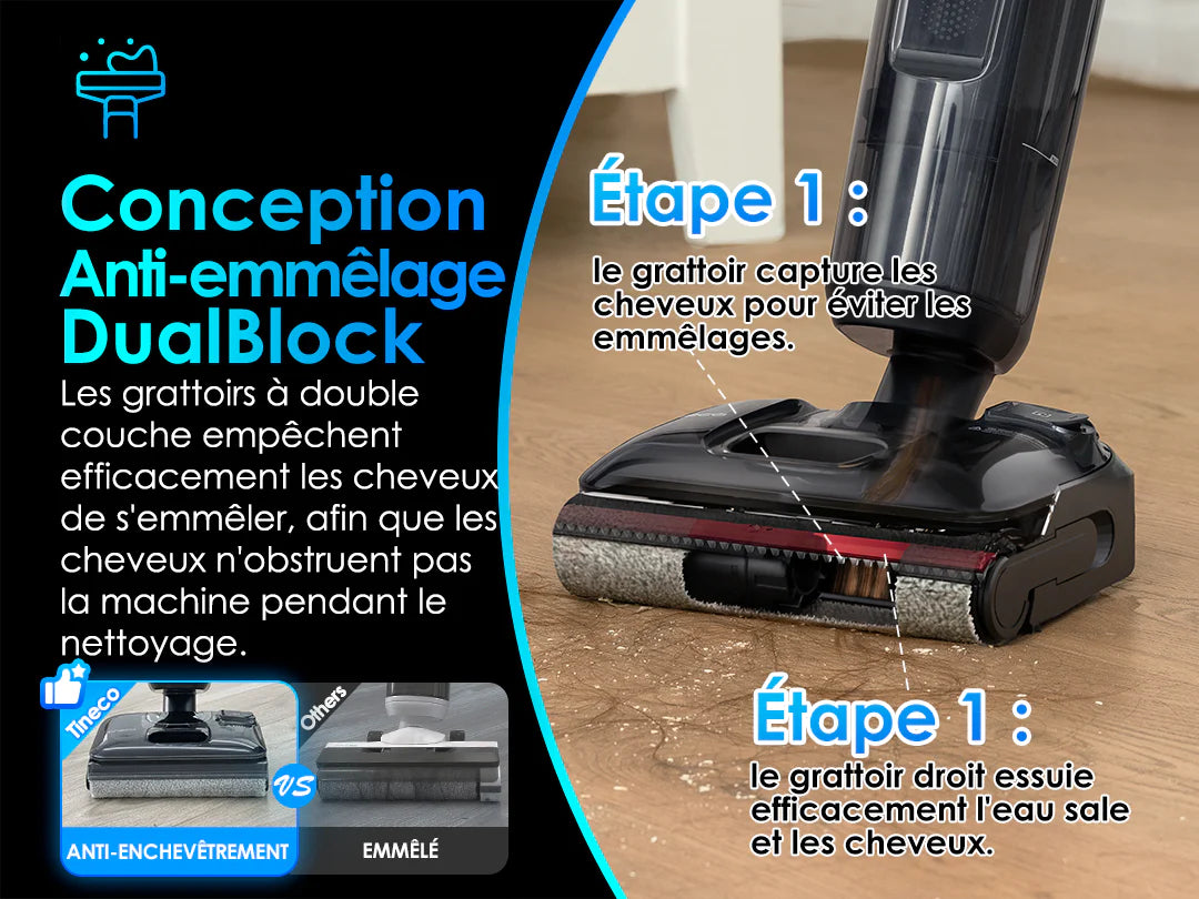 Tineco Floor One S7 Stretch – Aspirateur Laveur Sans Fil Intelligent