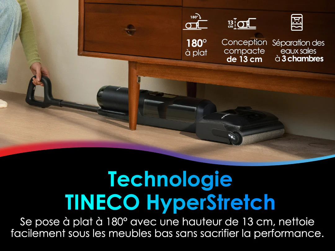 Tineco Floor One S7 Stretch – Aspirateur Laveur Sans Fil Intelligent