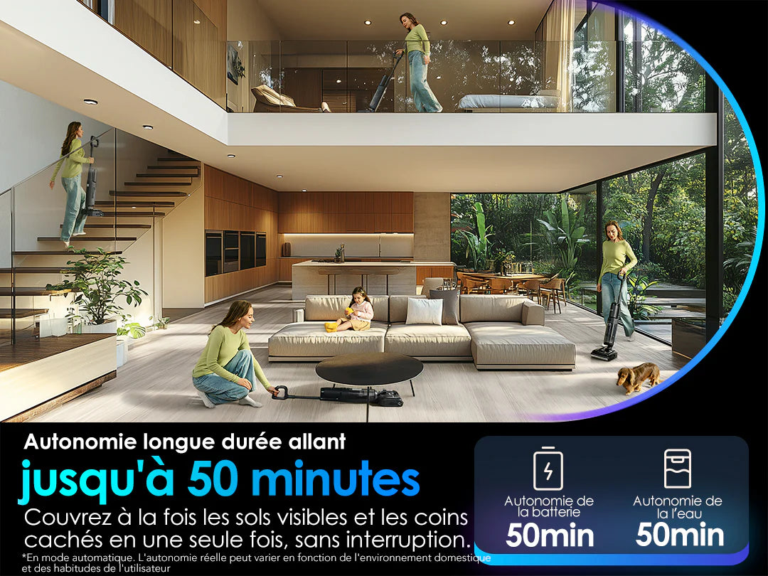 Tineco Floor One S7 Stretch – Aspirateur Laveur Sans Fil Intelligent