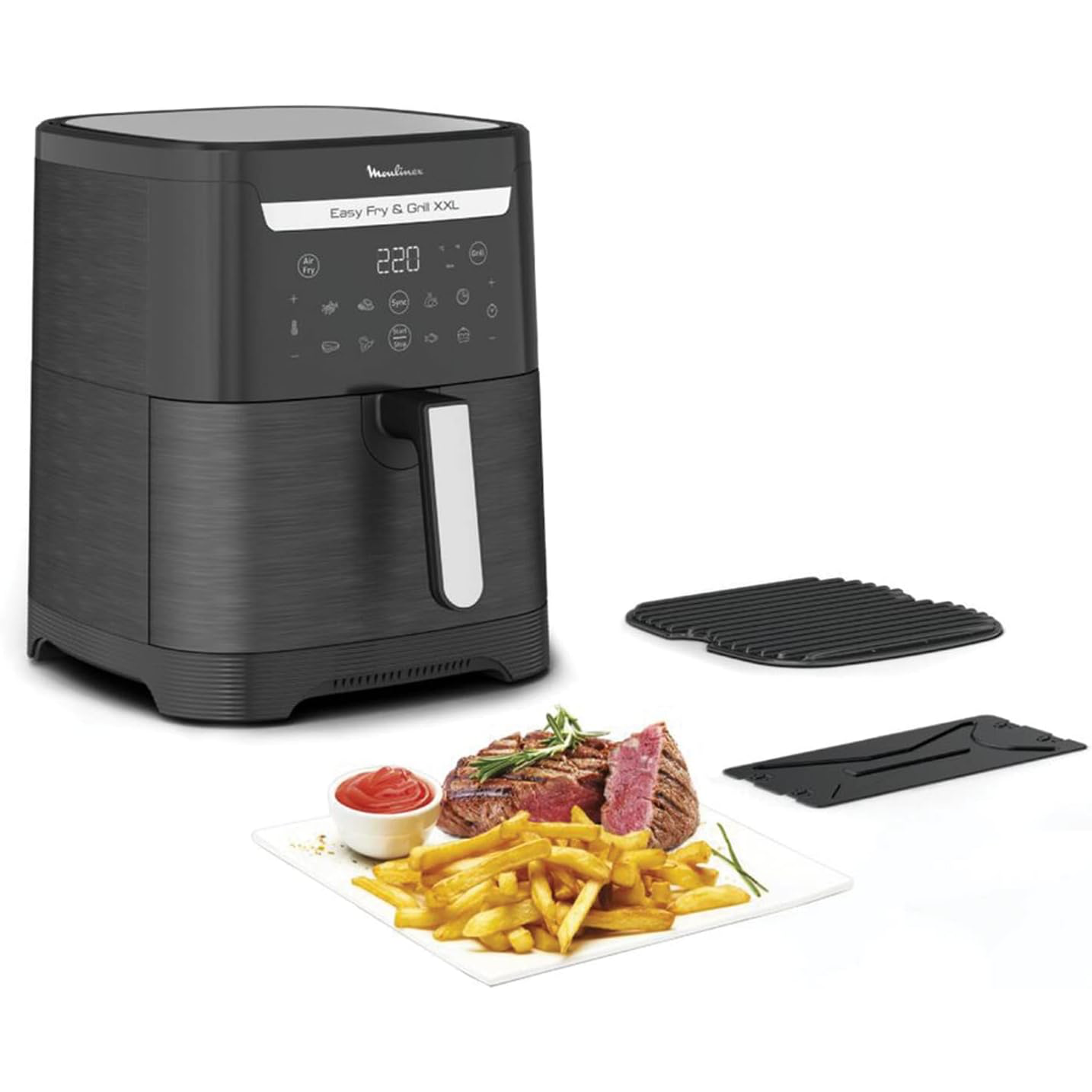 FRITEUSE A AIR EASY FRY & GRILL XXL 6,5 L, air fryer, grill, 8 prog., 2 zones cuisson