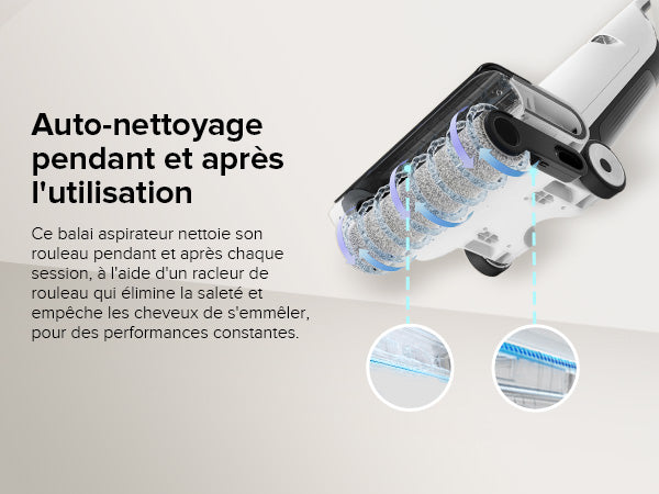 Roborock Flexi Lite – L’Aspirateur Balai Intelligent pour Nettoyage Humide et Sec