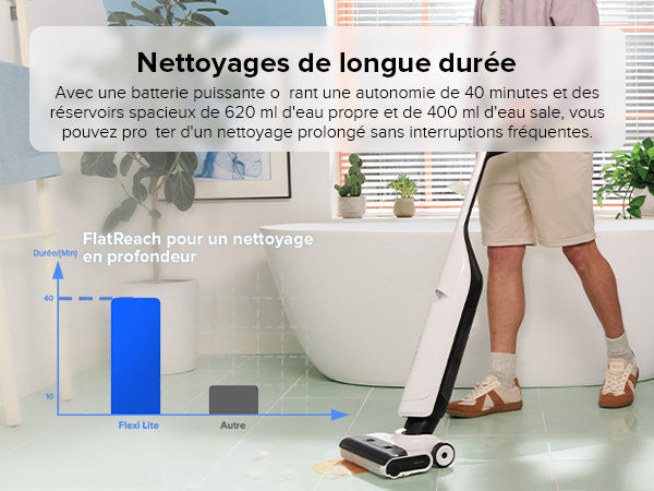 Roborock Flexi Lite – L’Aspirateur Balai Intelligent pour Nettoyage Humide et Sec