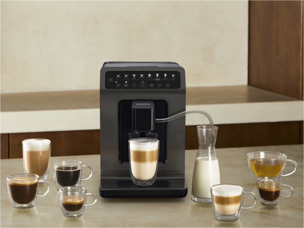 Machine à Café Krups Evidence EA89Z – Expresso Automatique avec Broyeur & One-Touch Cappuccino