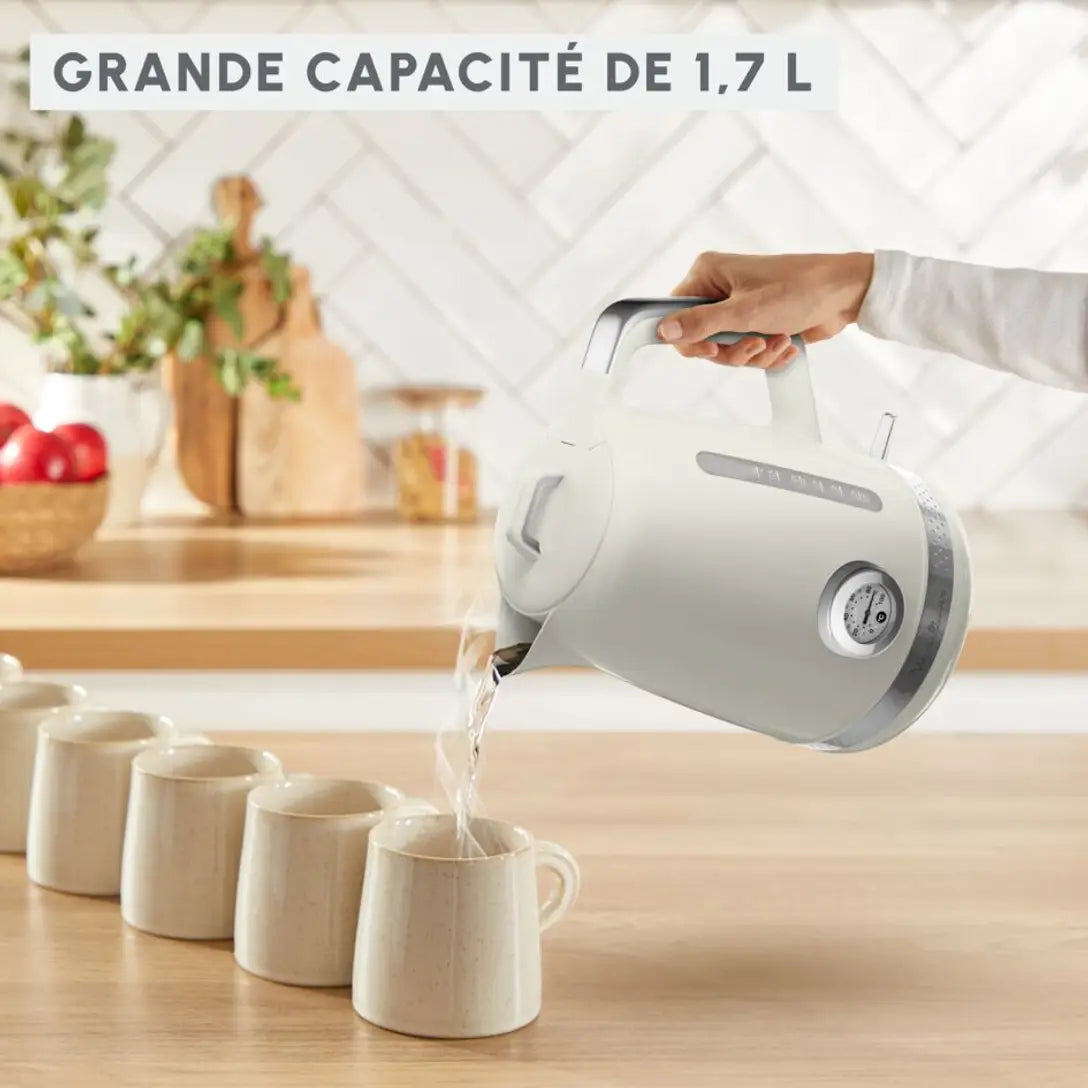 Moulinex Bouilloire, Soleil, 1,7 L, Indicateur de température, Ivoire