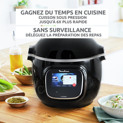Cookeo Touch WiFi – cuisson sous pression jusqu'à 6× plus rapide, sans surveillance