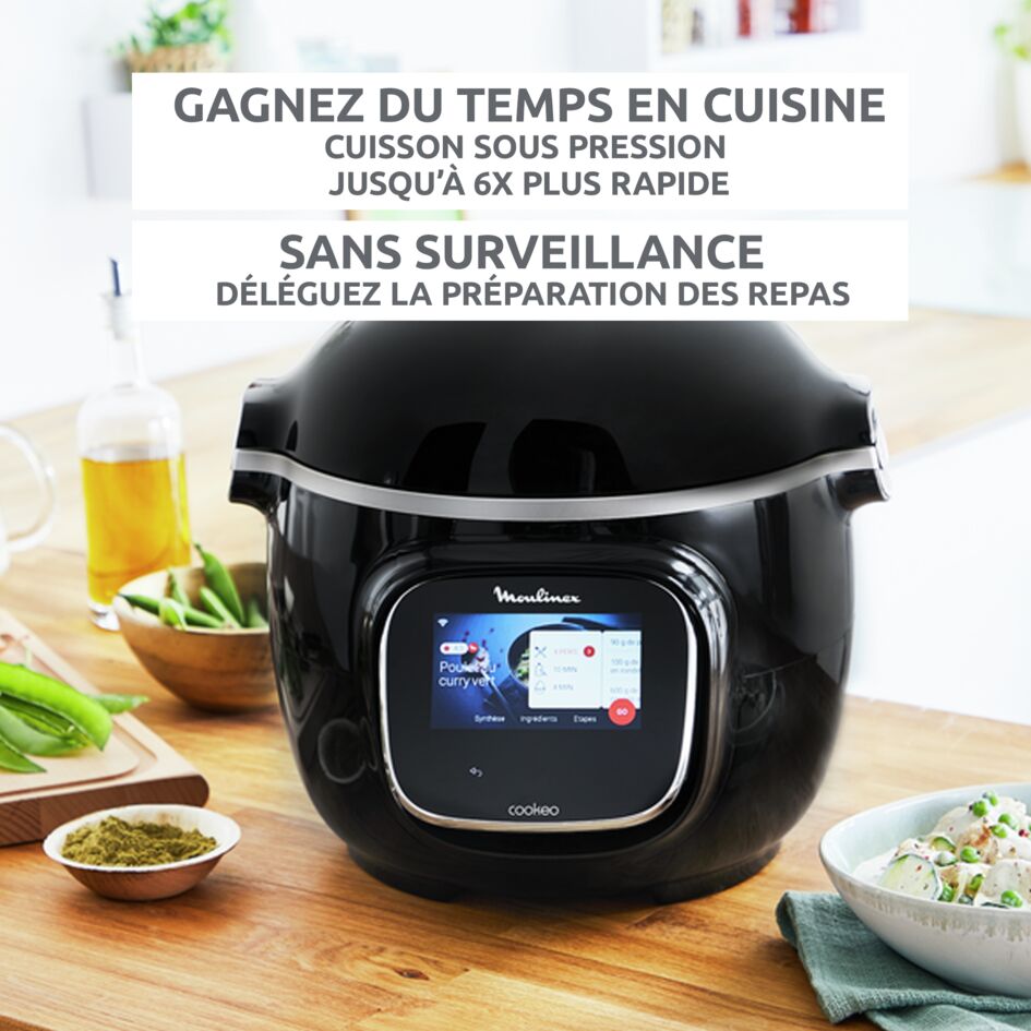 Cookeo Touch WiFi – cuisson sous pression jusqu'à 6× plus rapide, sans surveillance