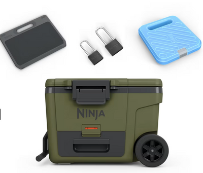 Ninja Glacière FrostVault 42 L Glacière roulante avec zone sèche, Gris ardoise – photo 15 – Algérie