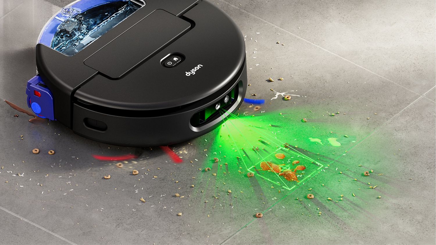 Dyson Spot Scrub Ai robot aspirateur laveur noir détection IA Algérie ClickBuyDZ