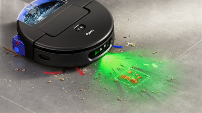 Dyson Spot Scrub Ai robot aspirateur laveur noir détection IA Algérie ClickBuyDZ