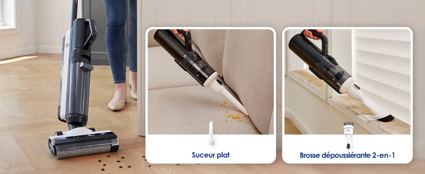 Tineco Floor One S5 Combo Plus Aspirateur et Laveur Sec et Humide sans Fil Intelligent