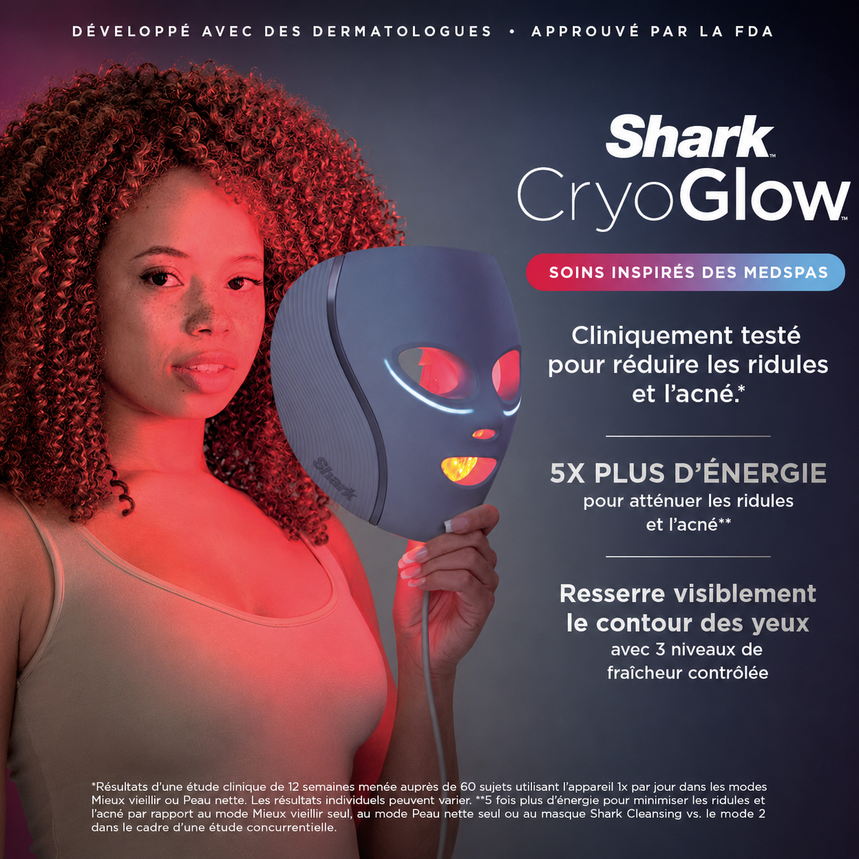 Shark Masque LED Visage Universel