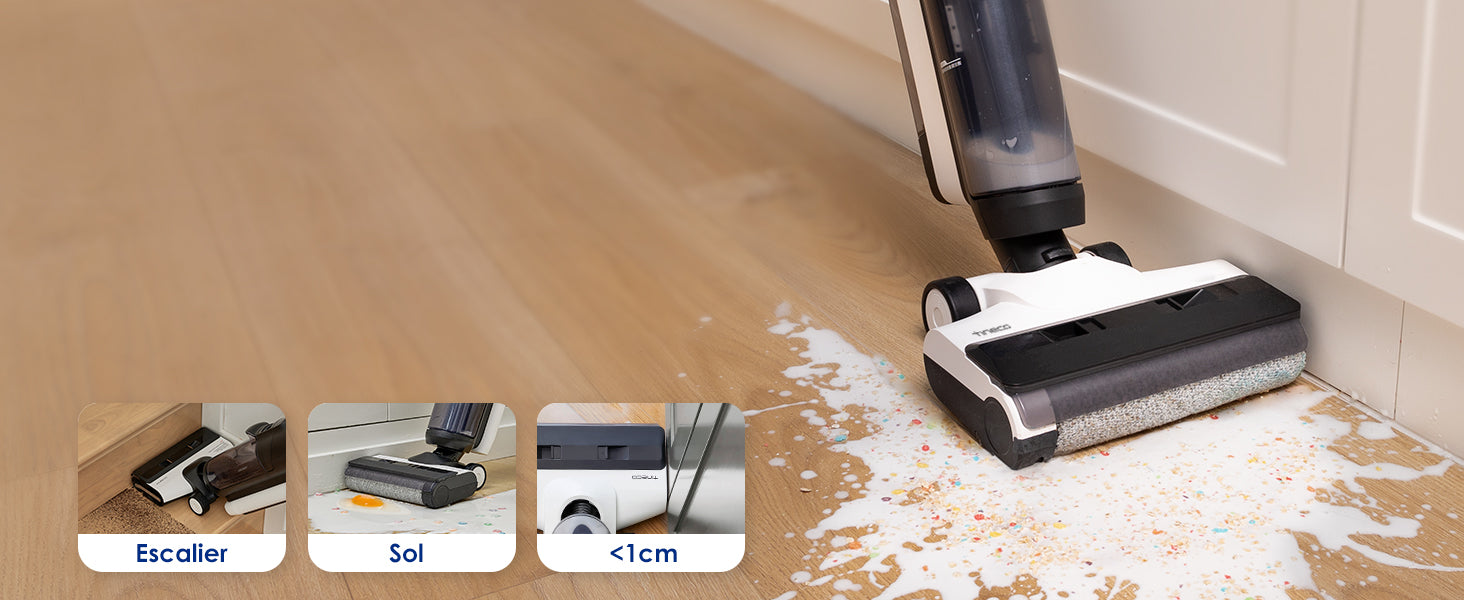 Tineco Floor One S5 Combo Plus Aspirateur et Laveur Sec et Humide sans Fil Intelligent