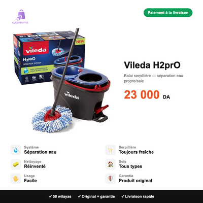 Vileda H2prO — spécifications