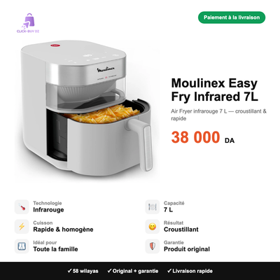 Moulinex Easy Fry Infrared 7L — spécifications