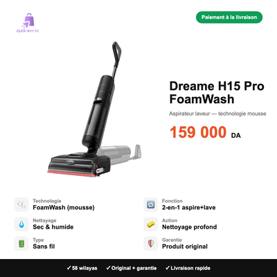 Dreame H15 Pro FoamWash — spécifications