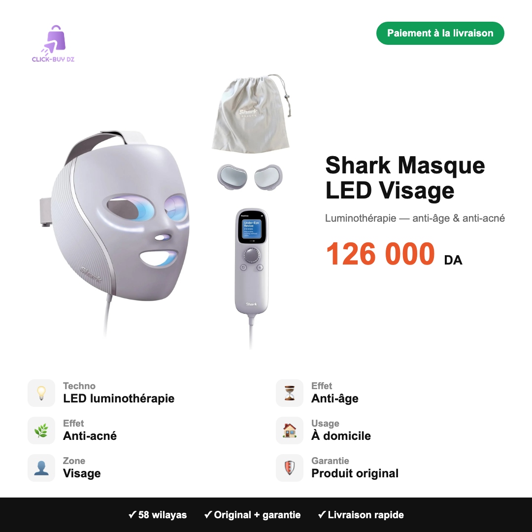 Shark Masque LED Visage — spécifications