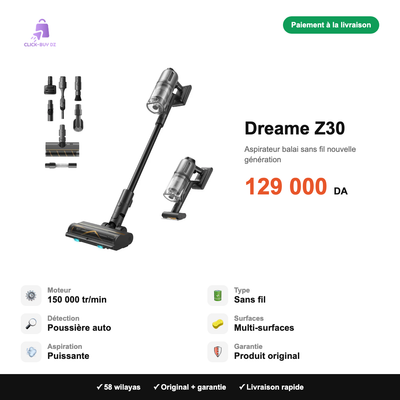 Dreame Z30 — spécifications