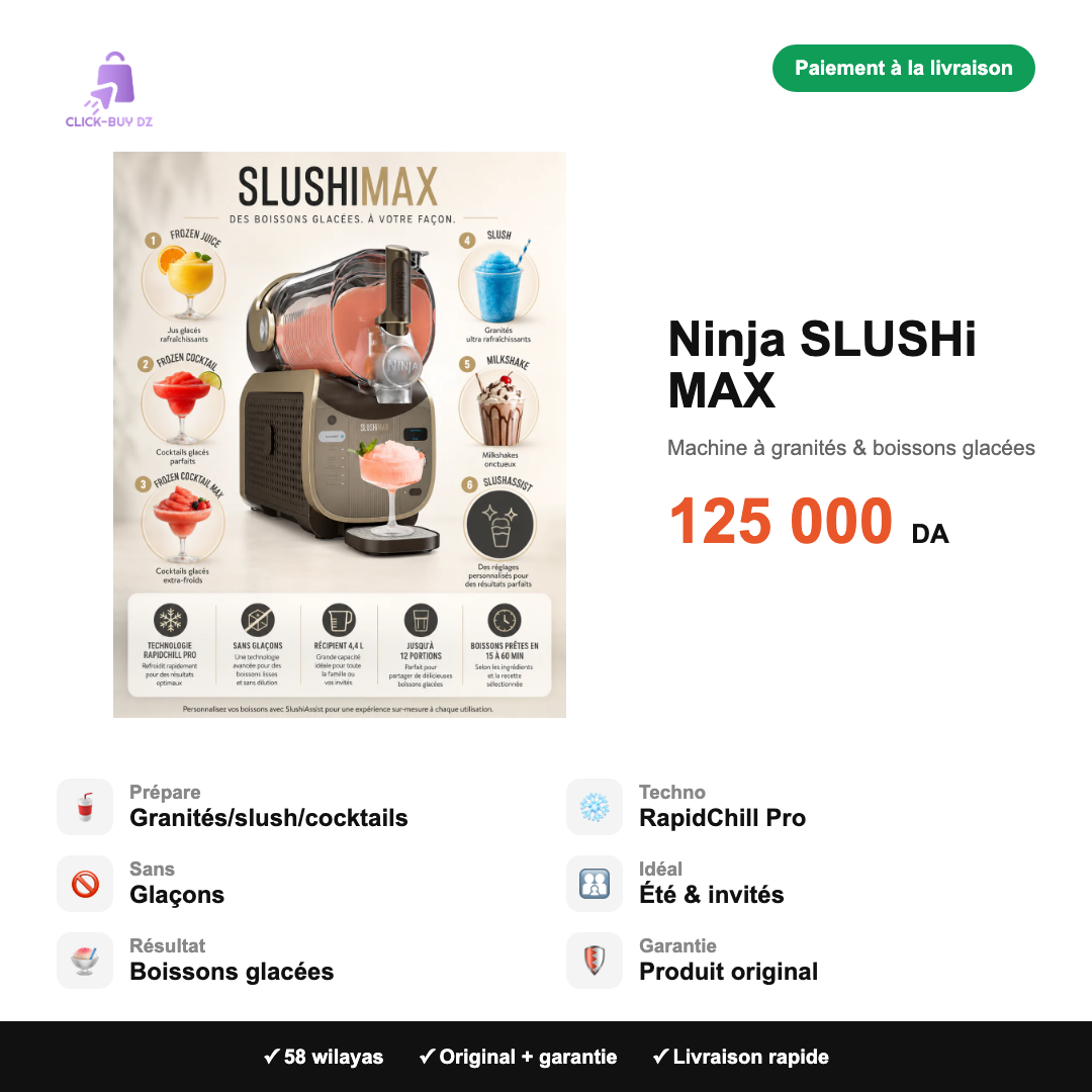 Ninja SLUSHi MAX — spécifications