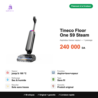 Tineco Floor One S9 Steam — spécifications