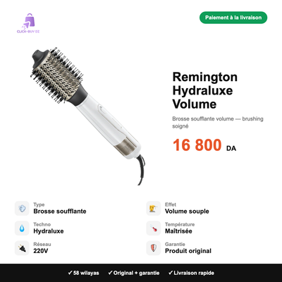 Remington Hydraluxe Volume — spécifications