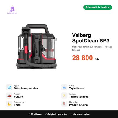 Valberg SpotClean SP3 — spécifications