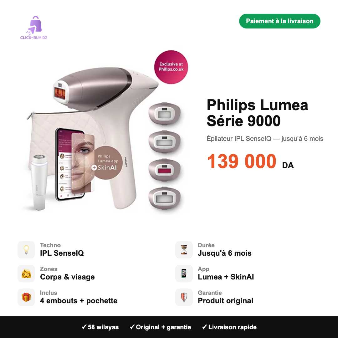 Philips Lumea Série 9000 — spécifications