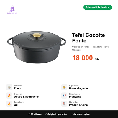 Tefal Cocotte Fonte — spécifications