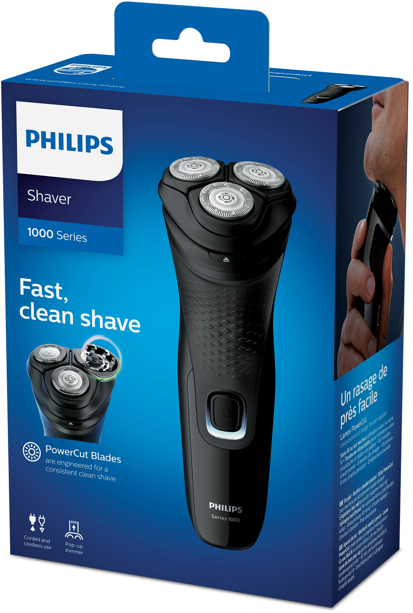 Philips Shaver Series 1000 – Un Rasage Précis et Confortable au Quotidien