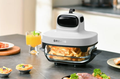 Friteuse à Air Dreame Tasti 4.5L + 2.5L - Sans Huile, Technologie Intelligente, 12 Programmes Automatiques