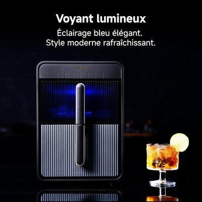 Voyant lumineux bleu de la machine à glaçons Dreame Aura Bullet