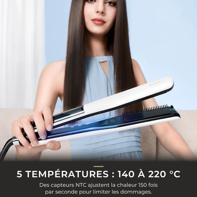 5 réglages de température de 140 à 220 °C avec capteurs NTC