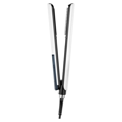 Lisseur Dreame AuraSteam Straight ouvert, plaques et peigne