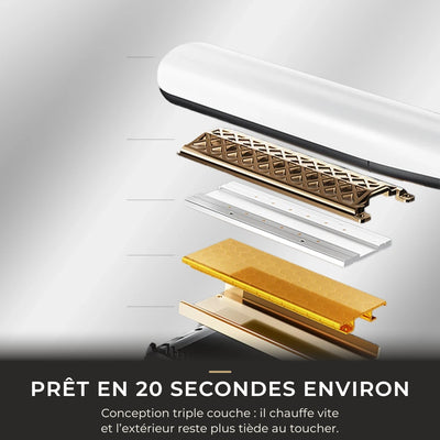 Conception triple couche du Dreame AuraSteam : prêt en 20 secondes environ
