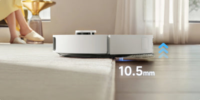 Le Dreame L10s Ultra Gen 3 relève ses serpillières de 10,5 mm sur les tapis