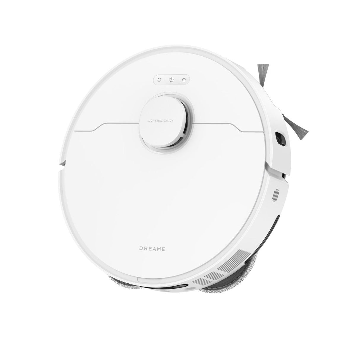 Robot Dreame L10s Ultra Gen 3 blanc avec sa brosse latérale