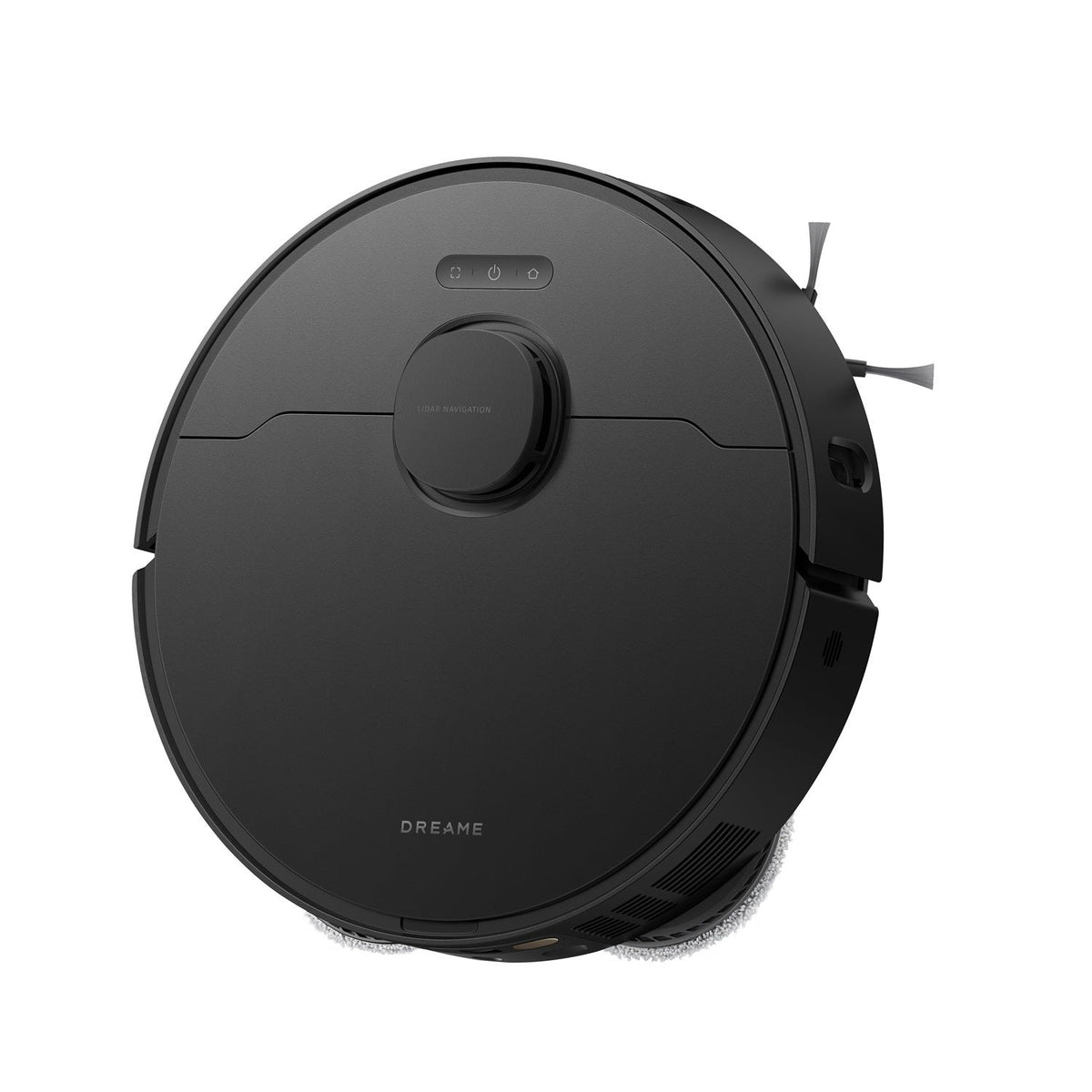 Robot Dreame L40 Ultra AE noir avec sa brosse latérale