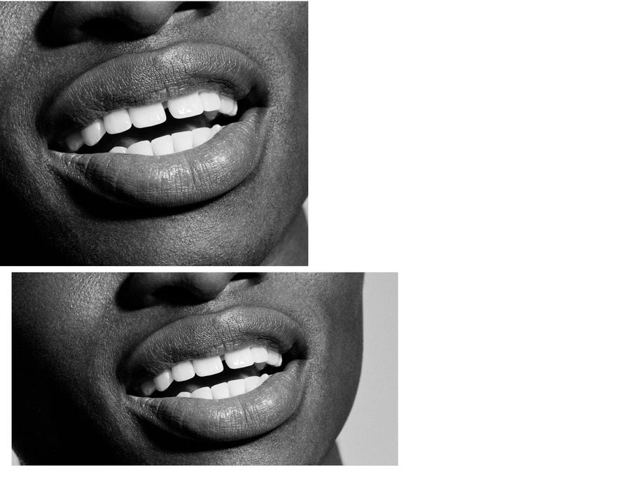 Sourire éclatant après un brossage Dyson CameraJet