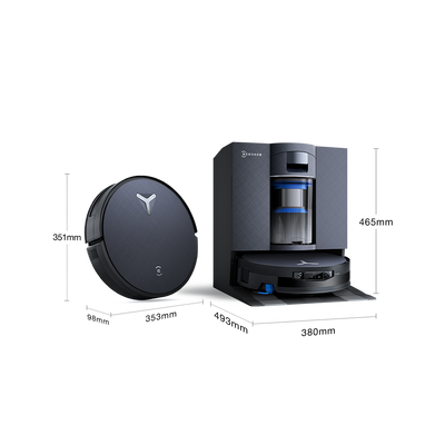 Ecovacs Deebot X12 OmniCyclone aspirateur robot laveur noir 22 000 Pa FocusJet station OMNI Algérie