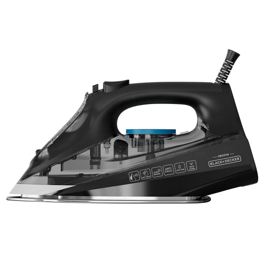 BLACK & DECKER - Fer à repasser -2800W - 45gr/mn - pressing 170gr/mn - bleu/noir